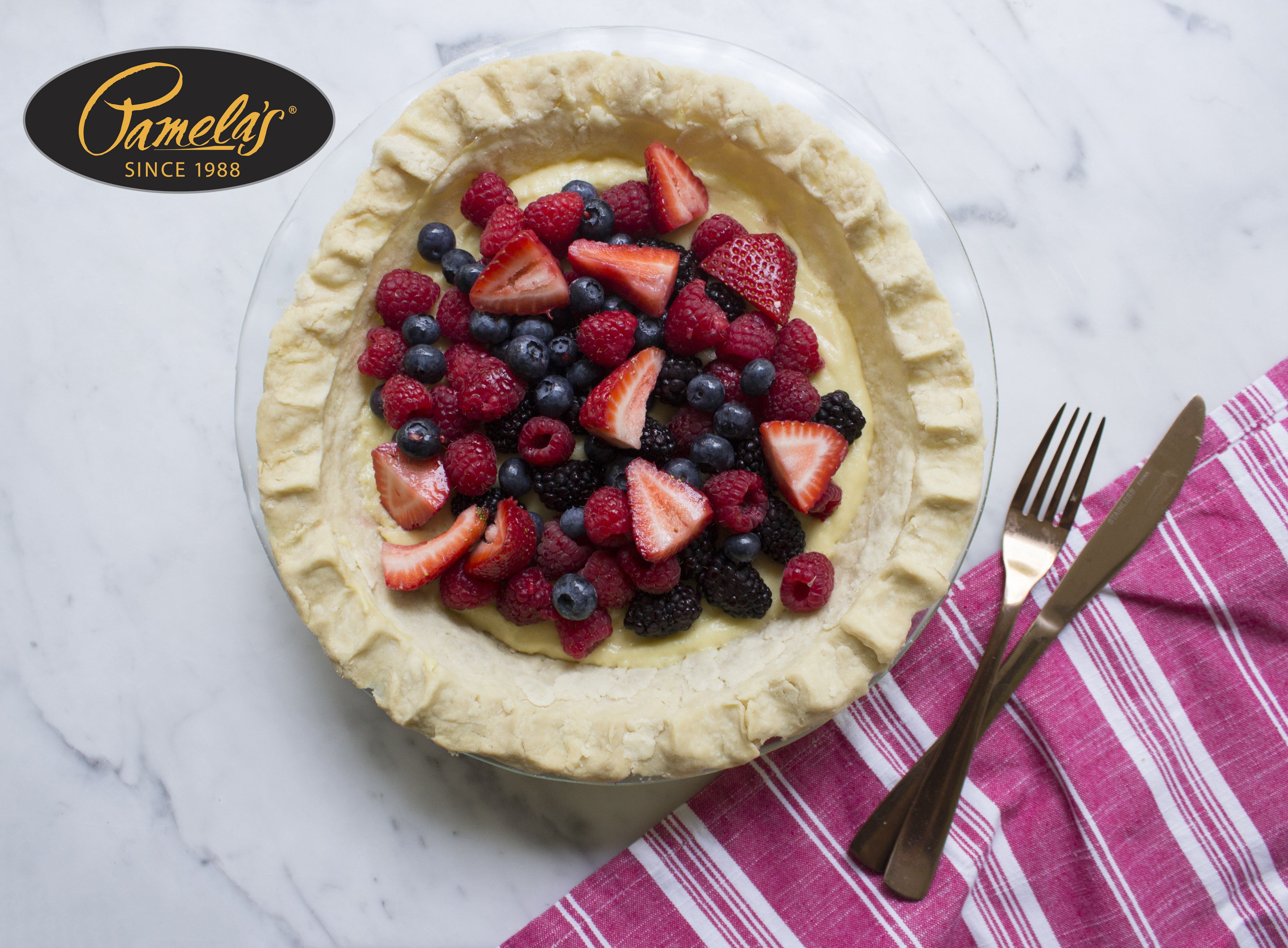 Fresh Berry Custard Pie – Pamela's Products