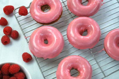 Raspberry Donuts