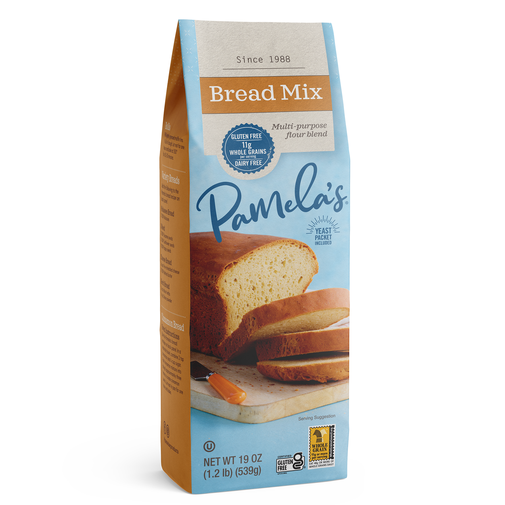 farvning hul automatisk Bread Mix, 19 oz. – Pamela's Products