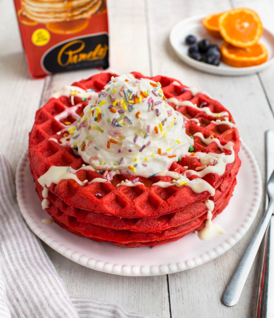 Image of the Red Velvet Waffles Recipe