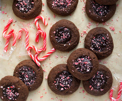Chocolate Peppermint Thumbprints