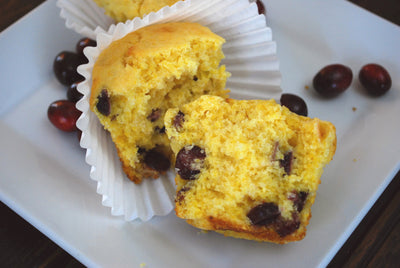 Cranberry Orange Corn Muffins