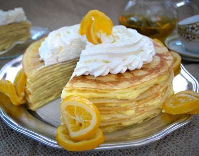 Meyer Lemon Crepe Cake