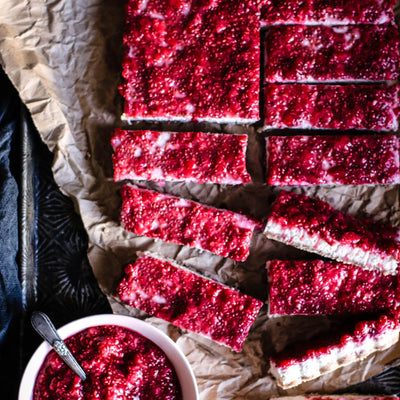 Paleo Coconut Raspberry Bars