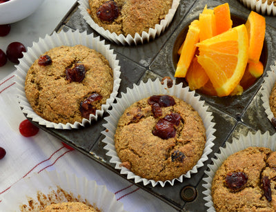 Paleo Cranberry Orange Muffins