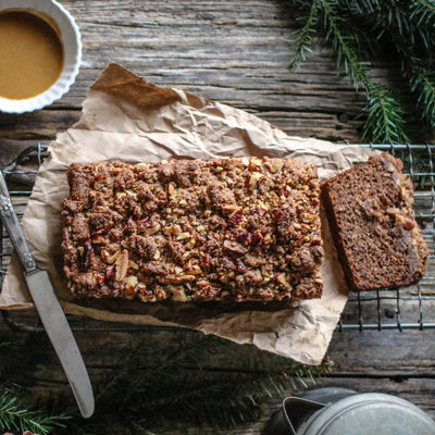 Paleo Sweet Potato and Maple Streusel Coffee Cake