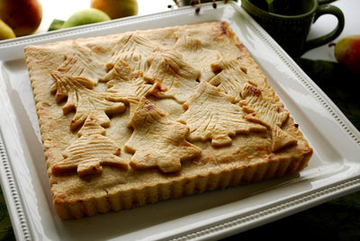 Pear Apricot Slab Pie with Crystallized Ginger Crust