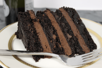 Chocolate Cake with Dark Chocolate Ganache