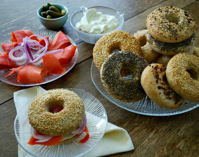 Bagels with Pizza Crust Mix