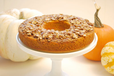 Pumpkin Bread with Almond Crumble Topping