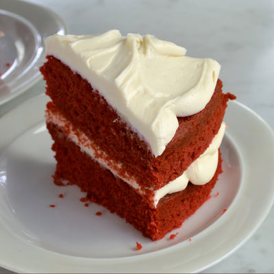 Red Velvet Cake with Vanilla Cake Mix