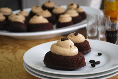 Mocha Cake Cups with Coffee Frosting