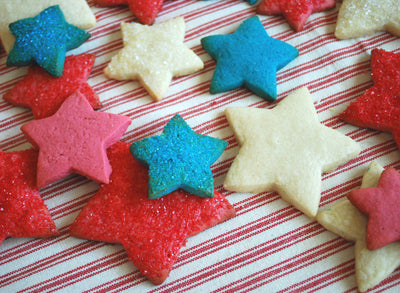 Red, White & Blue Sugar Cookie Stars
