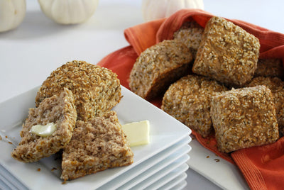 Seeded Dinner Rolls with Nut Flour Blend