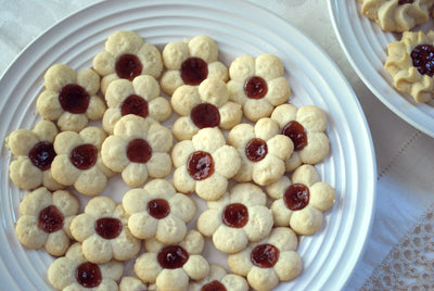 Spritz Thumbprint Cookies