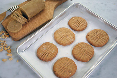 Slice & Bake Crispy Peanut Butter Cookies