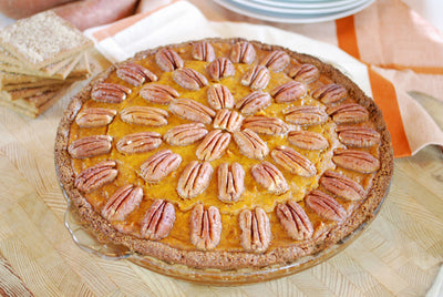 Sweet Potato Pecan Pie with Cinnamon Crust