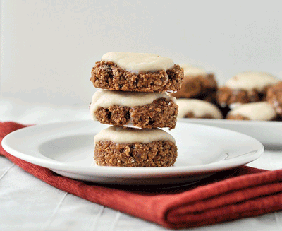 Soft-Baked Iced Gingerbread Cookies