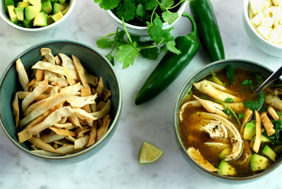 Tortilla Soup with Tortilla Strips