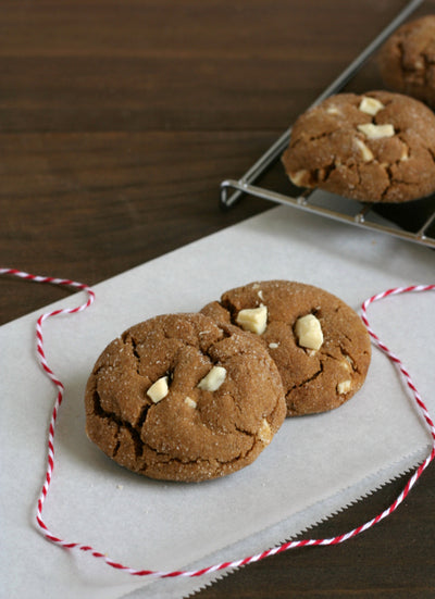 White Chocolate Gingerbread Cookies