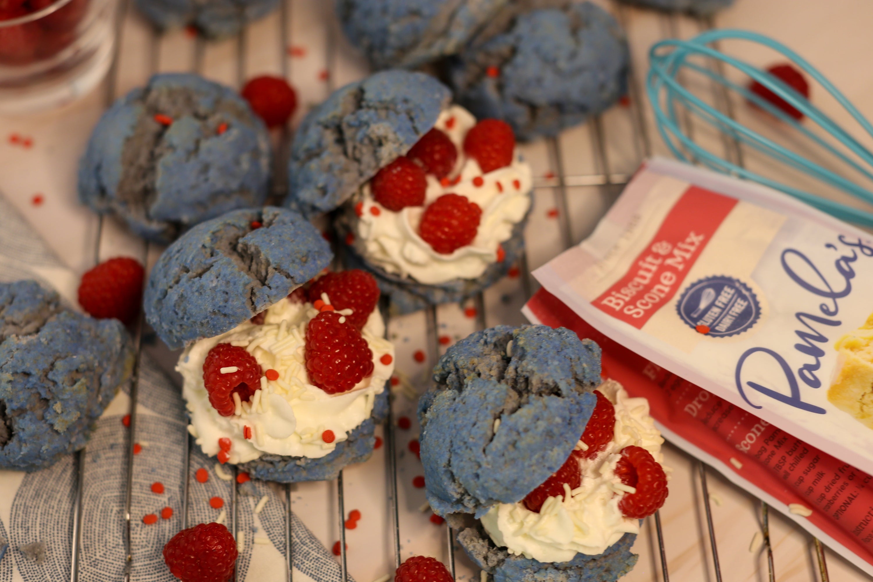 Image of the Red, White, and Blue Scones Recipe