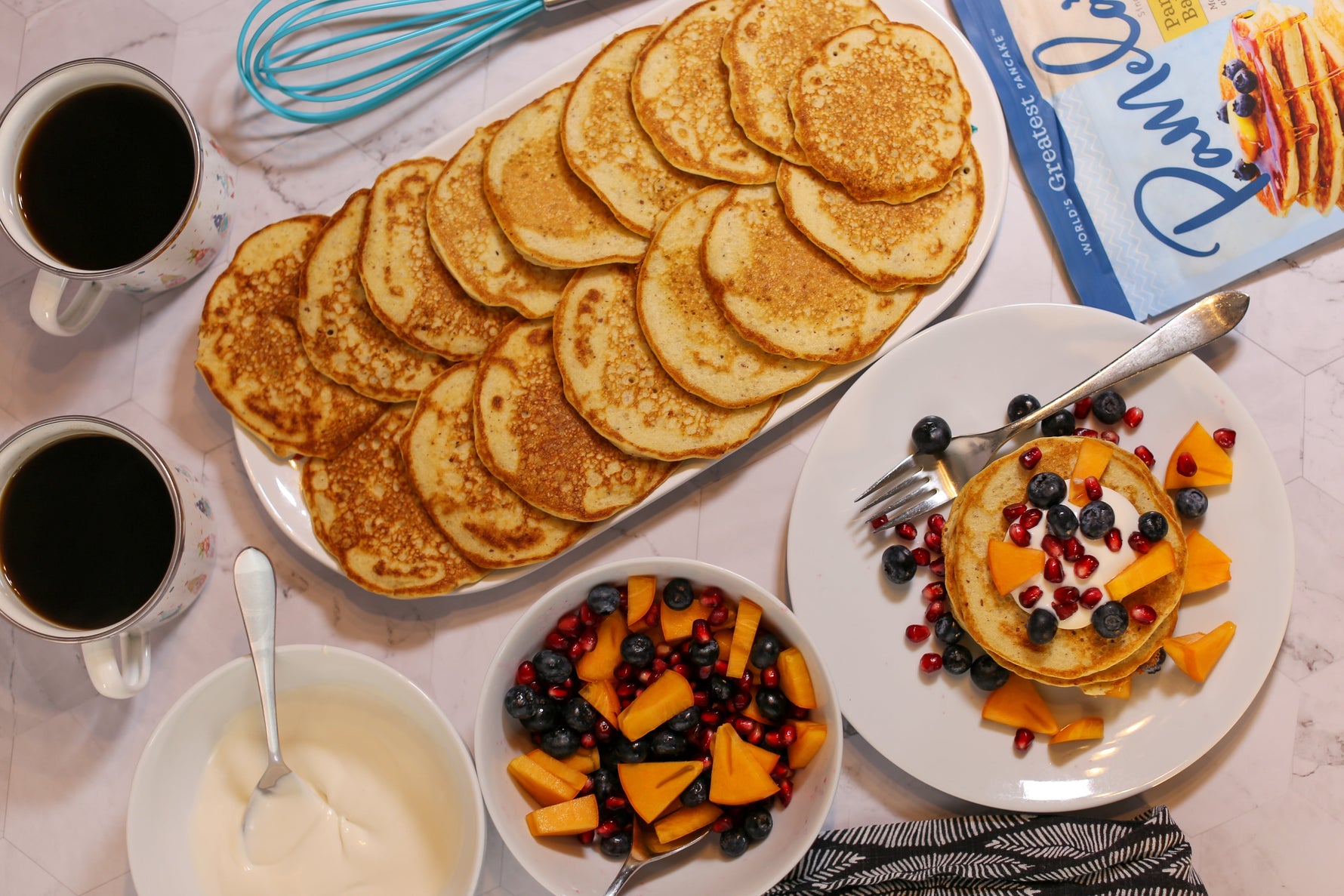 Image of the Blini with Fresh Fruit 'Caviar' Topping Recipe