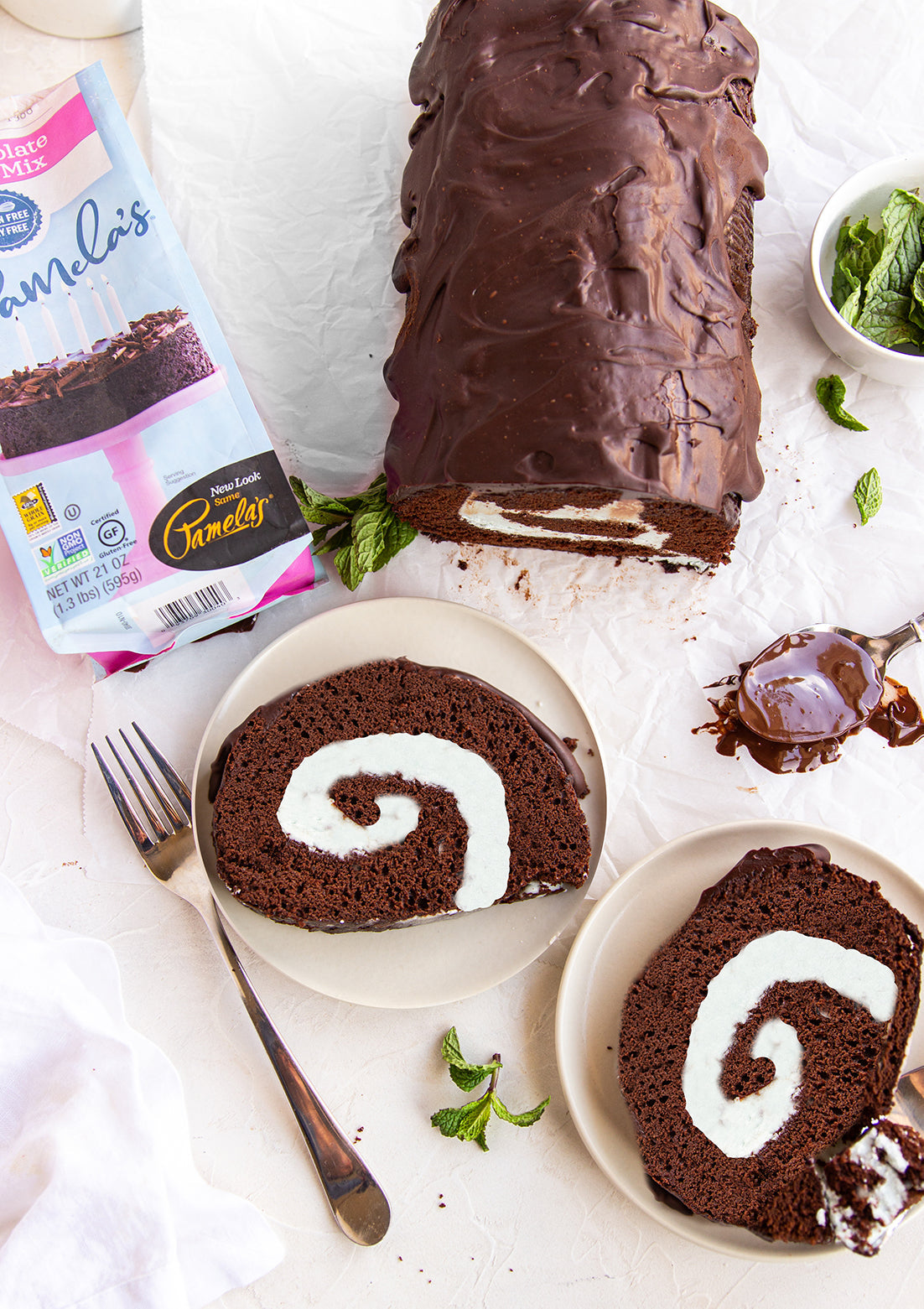 Image of the Chocolate Mint Roll Recipe