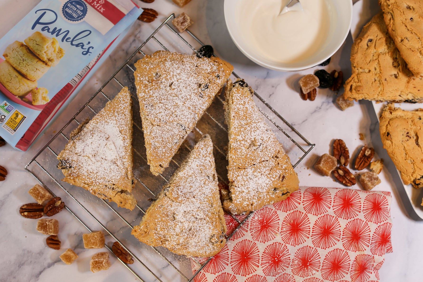 Image of the Ginger Cherry Pecan Scones Recipe
