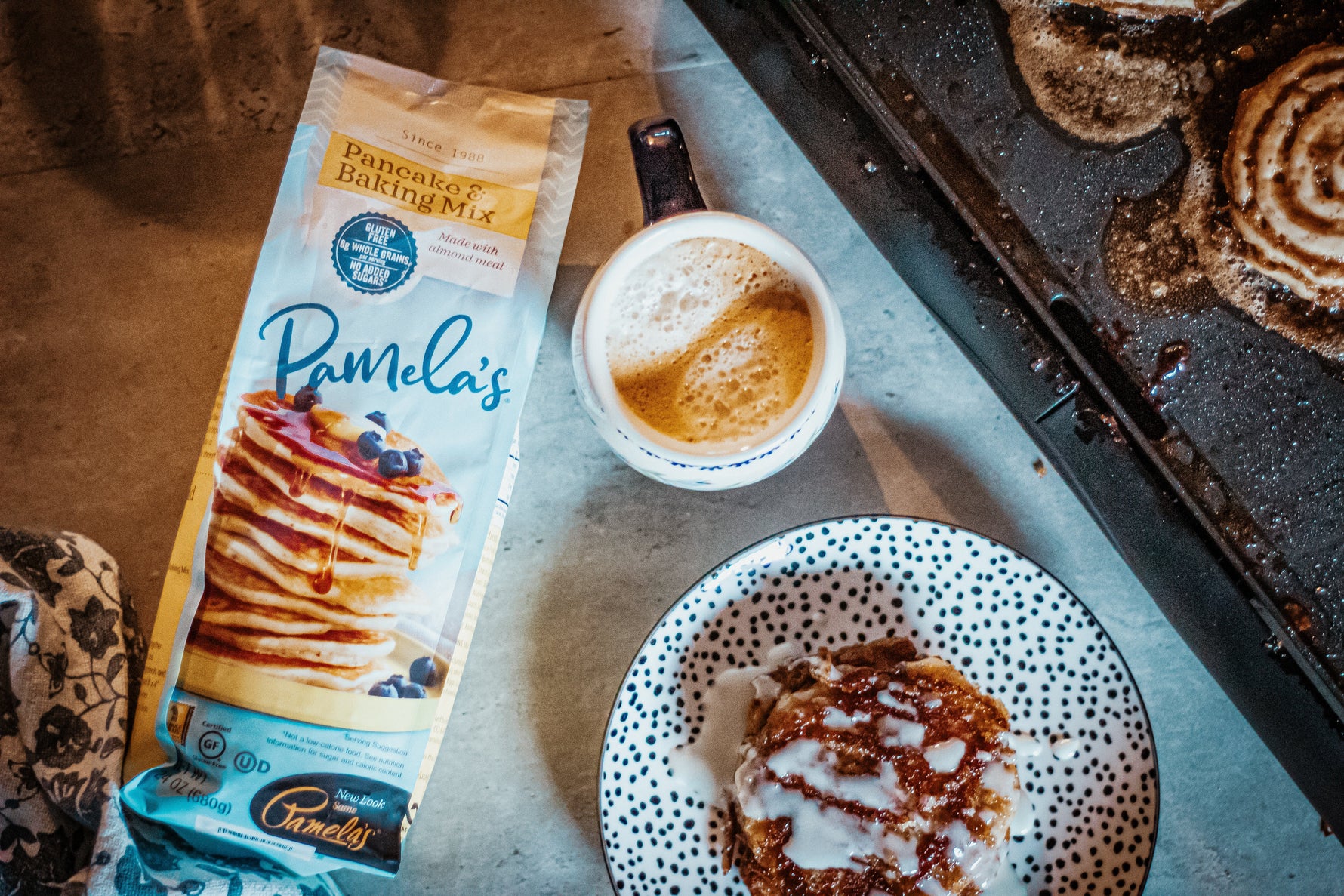 Image of the Cinnamon Roll Pancakes Recipe
