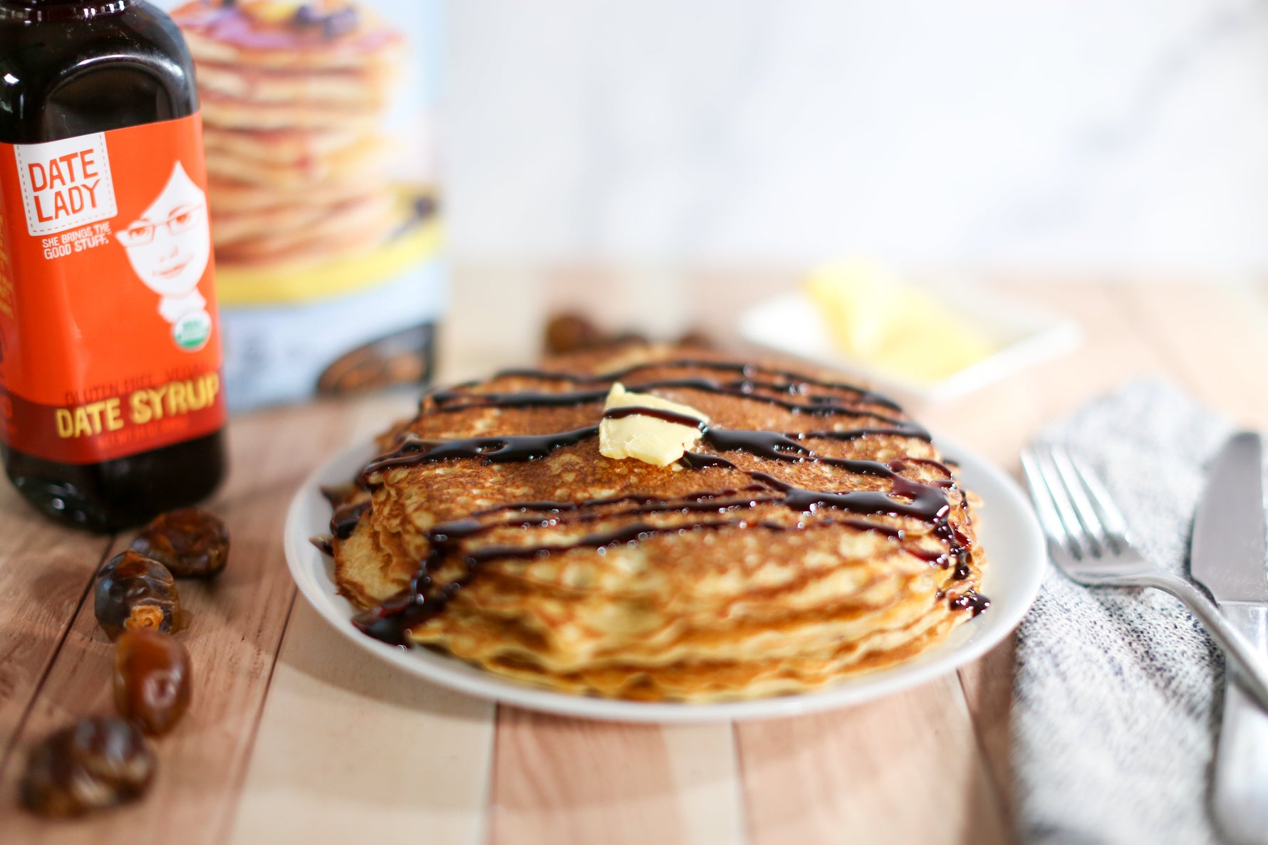 Image of the Pamela,Aos Pancake with Date Syrup Recipe