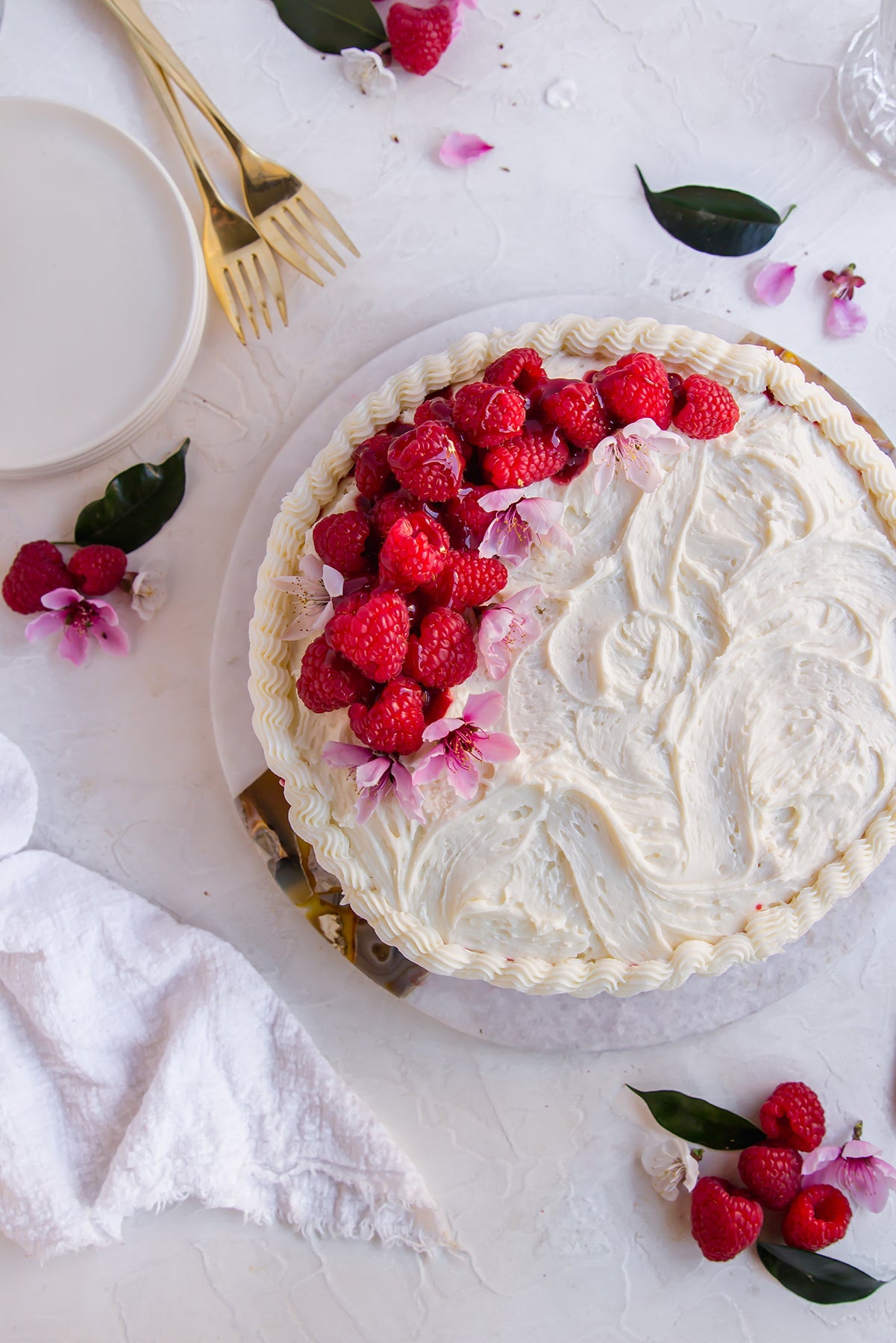 Image of the White Chocolate Raspberry Cake Recipe