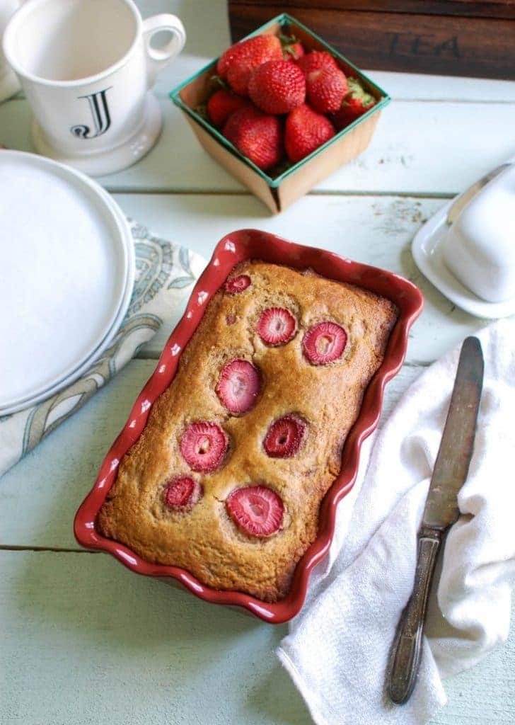 Image of the Strawberry Banana Quick Bread Recipe