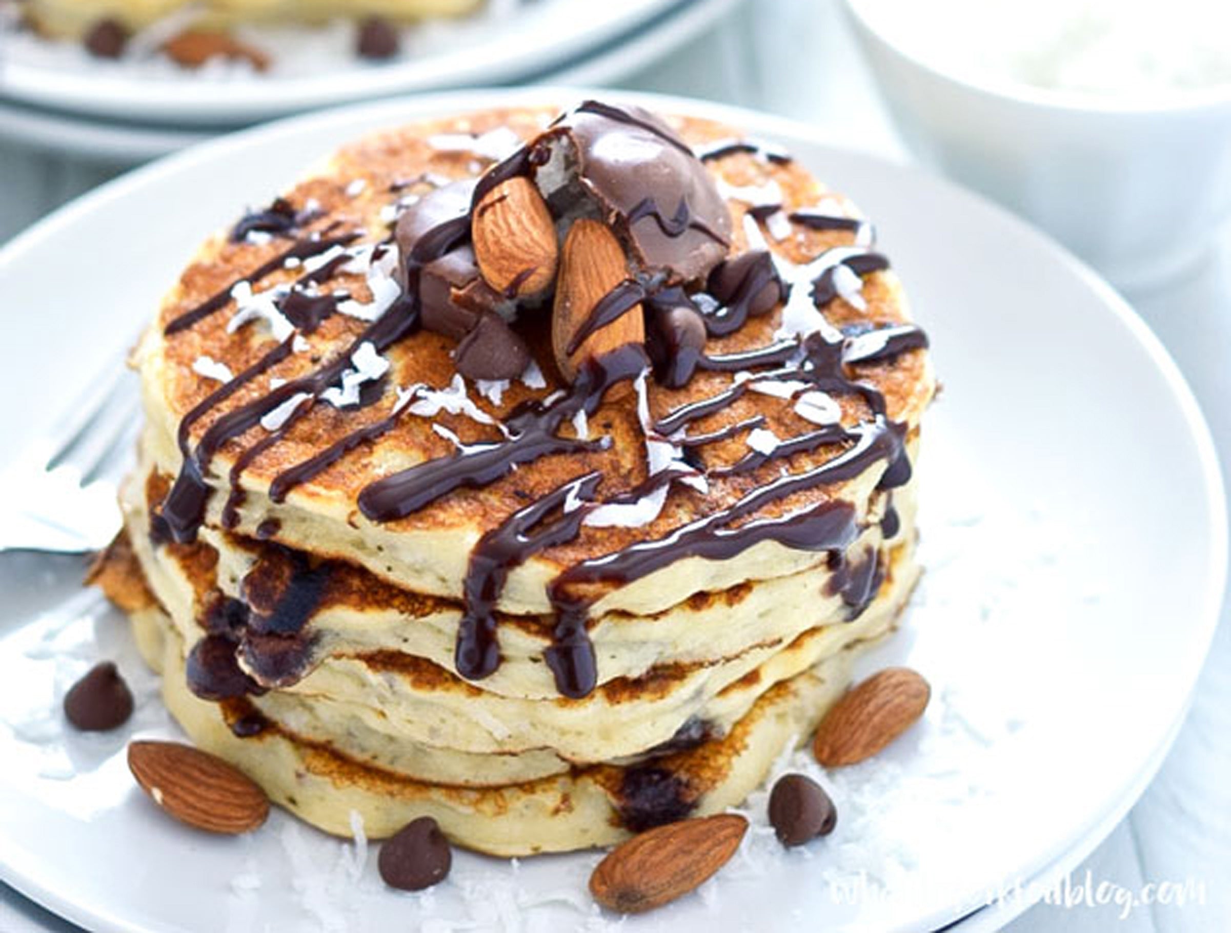 Image of the Almond Joy Pancakes Recipe