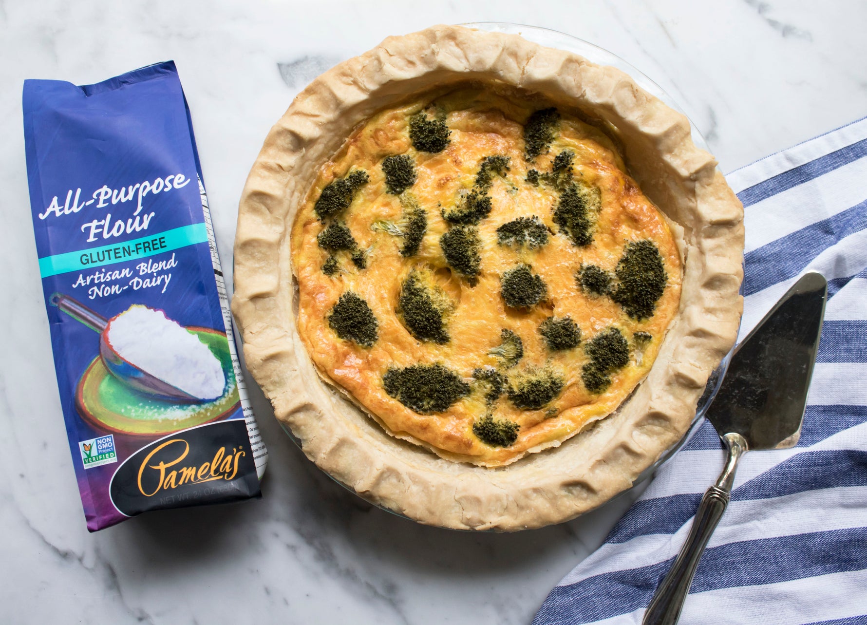 Image of the Broccoli Cheddar Quiche Recipe
