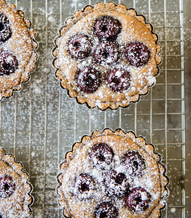 Image of the Mini Cherry Frangipane Tarts Recipe