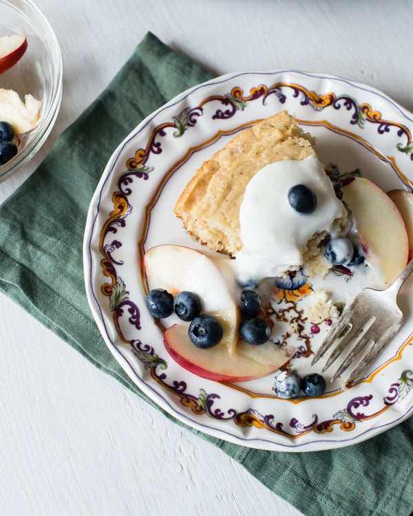 Image of the Grilled Skillet Cake with Summer Fruit Recipe