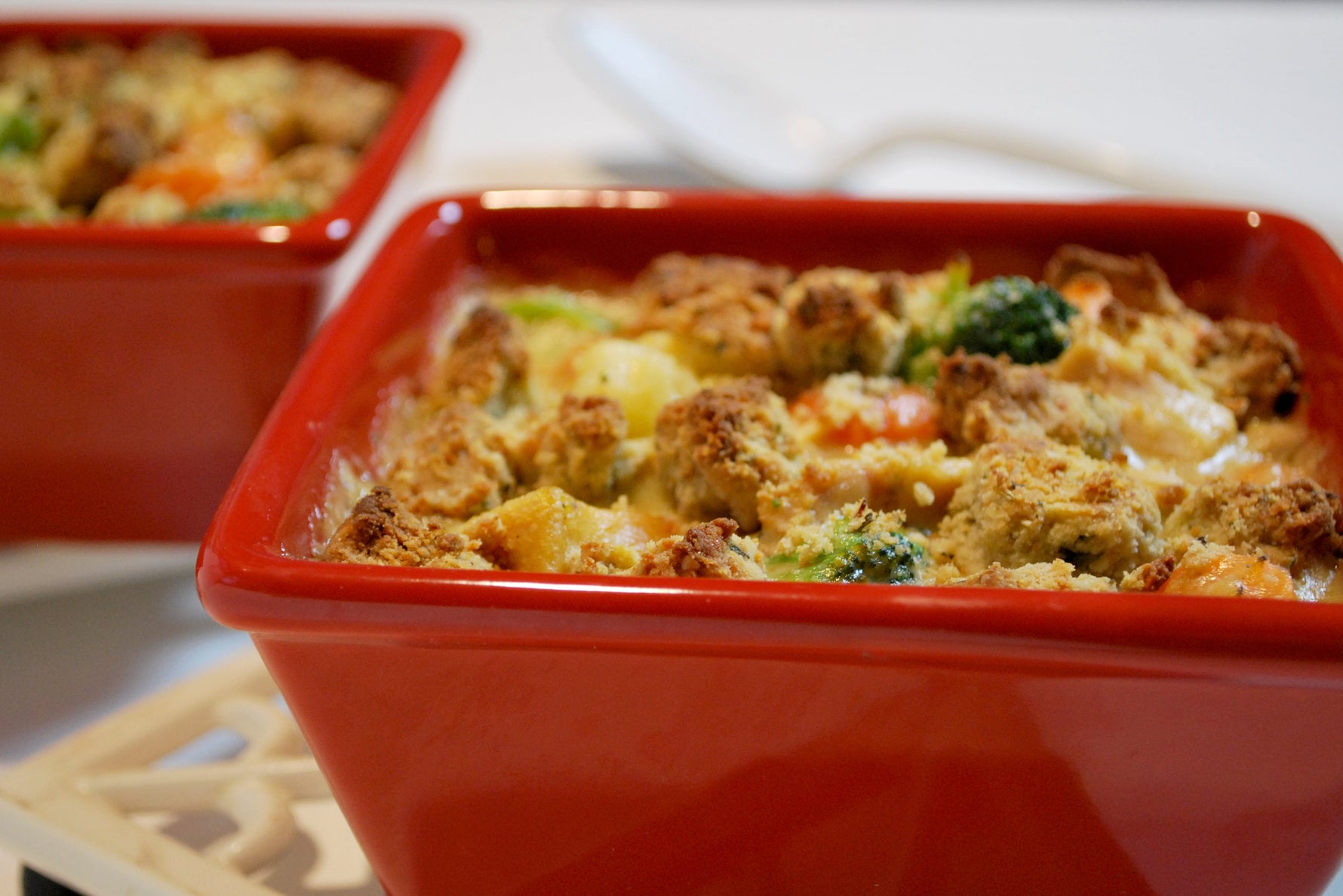 Image of the Cheesy Chicken Crumble Recipe