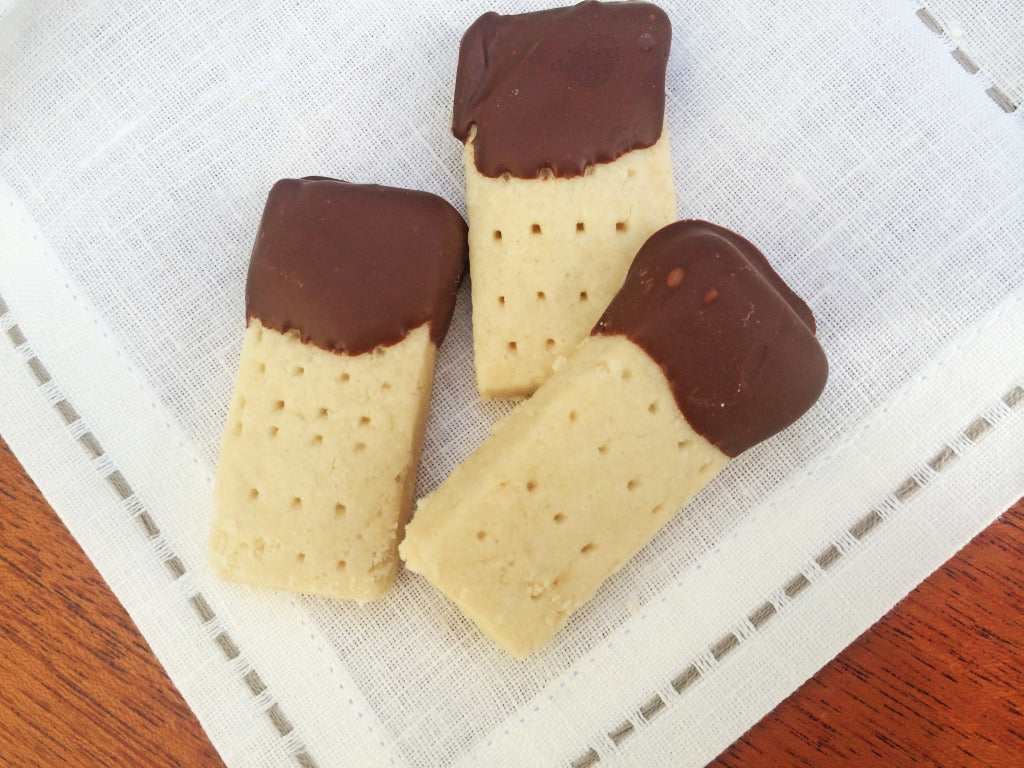 Image of the Chocolate-Dipped Scotch Shortbread Cookies Recipe
