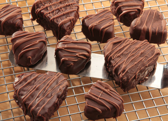 Image of the Double Chocolate Frosted Brownie Hearts Recipe