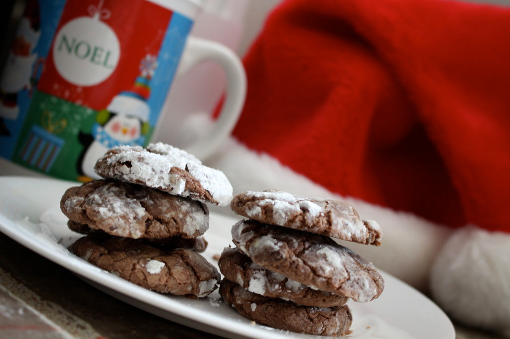 Image of the Chocolate Mint Snow Top Cookies Recipe