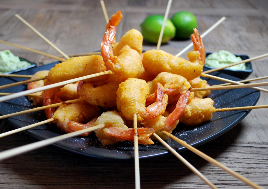 Image of the Cider Battered Shrimp with Lime Avocado Mayo Recipe