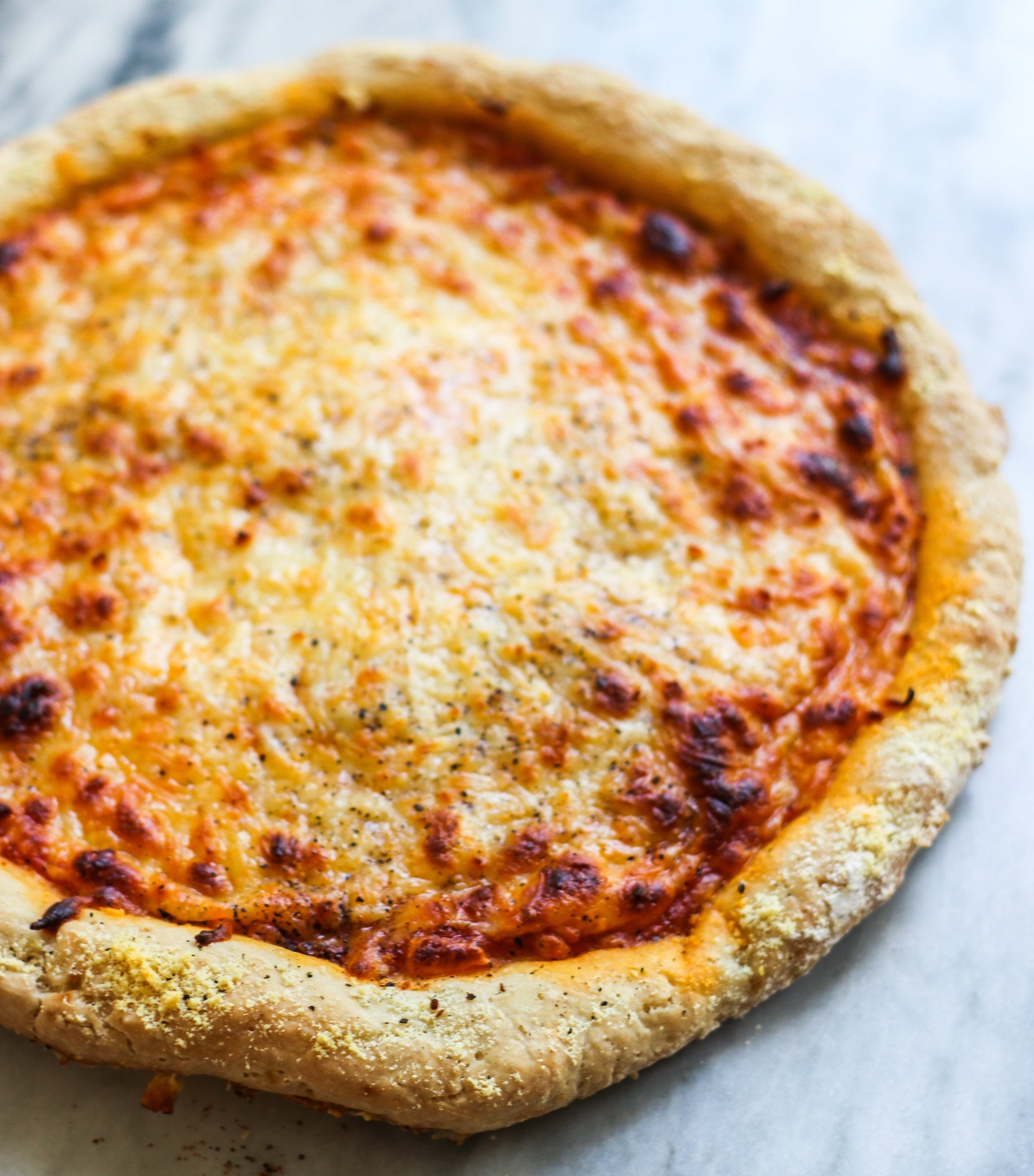 Image of the Cornmeal Crust Pizza Recipe