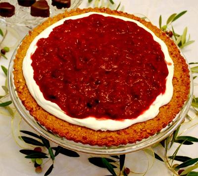 Image of the Cranberry Orange Mascarpone Tart Recipe