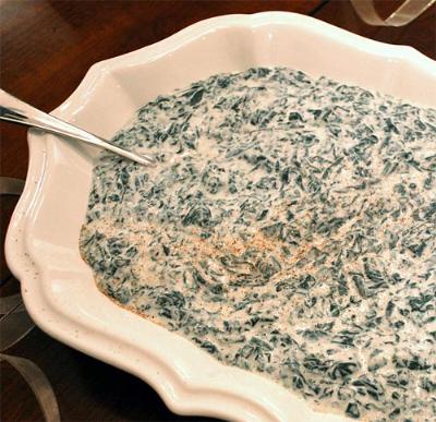 Image of the Creamed Spinach Recipe