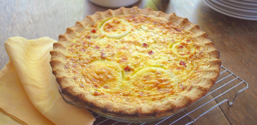 Image of the Ham and Onion Quiche Recipe