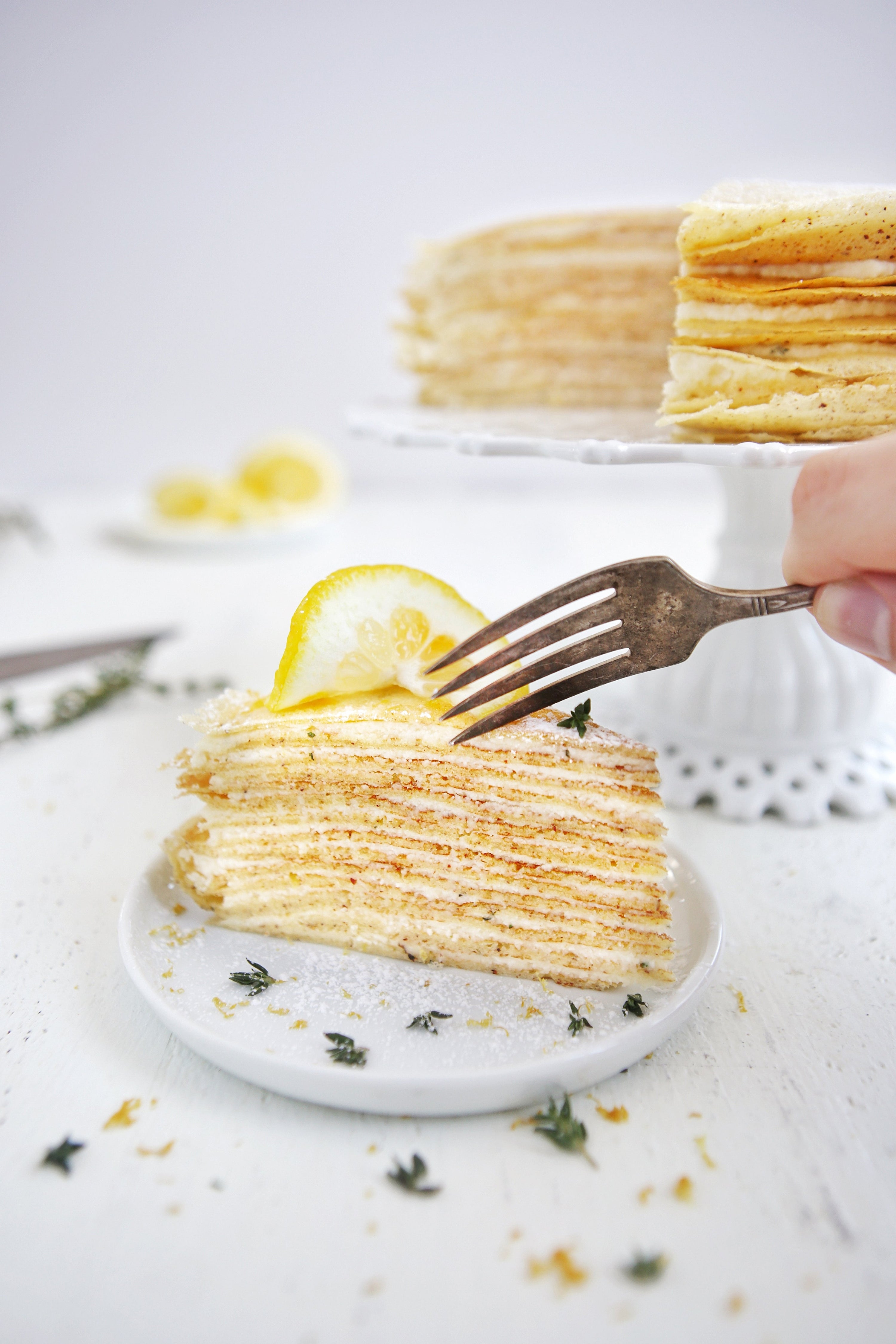 Image of the Lemon-Thyme Crepe Cake Recipe
