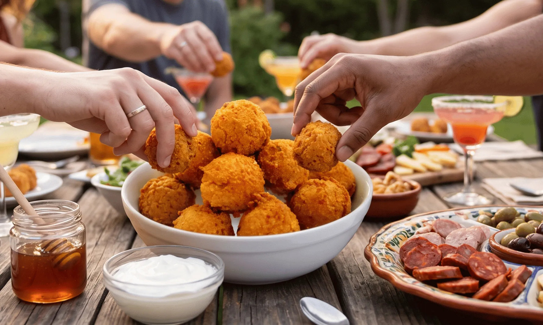 Honey Chipotle Hush Puppies