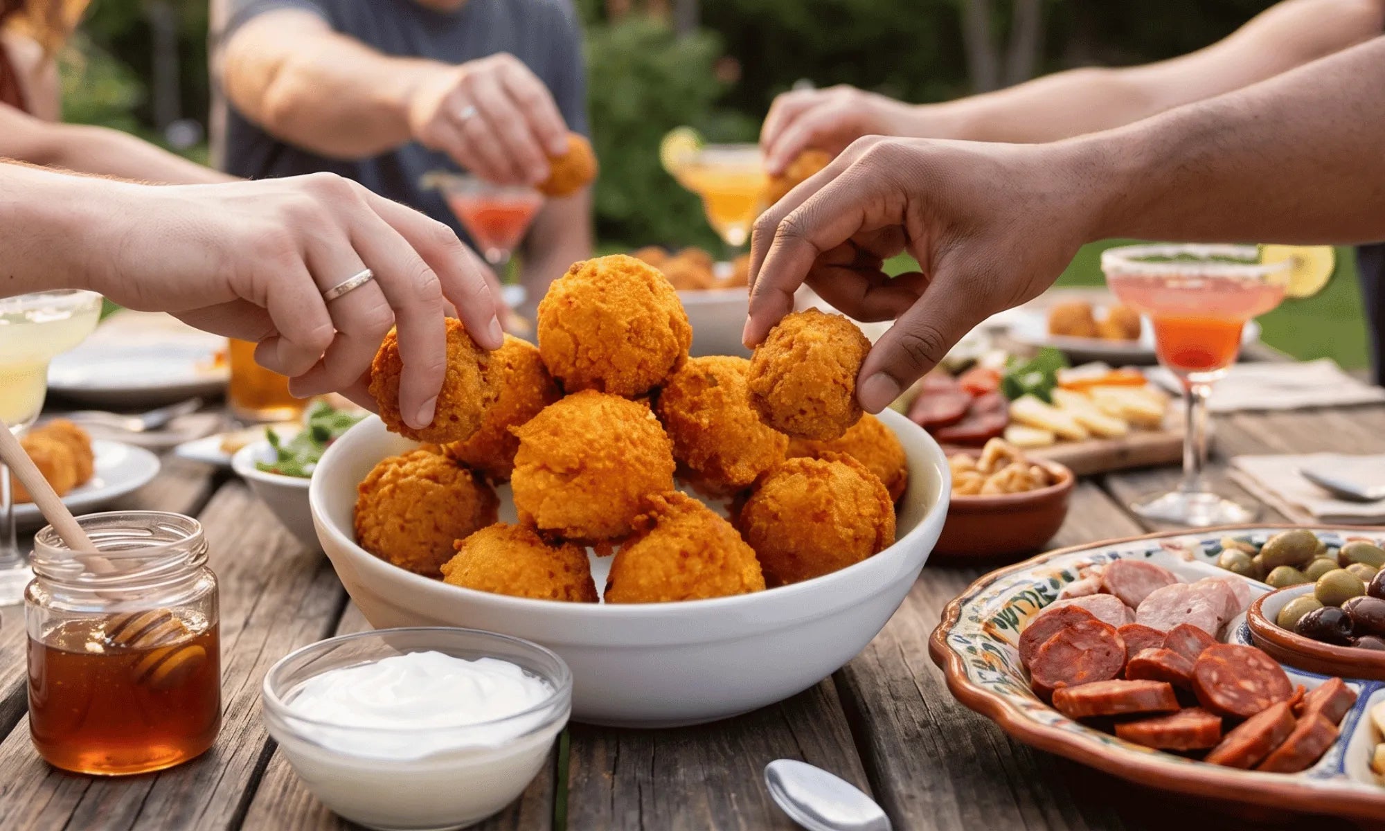 Honey Chipotle Hush Puppies
