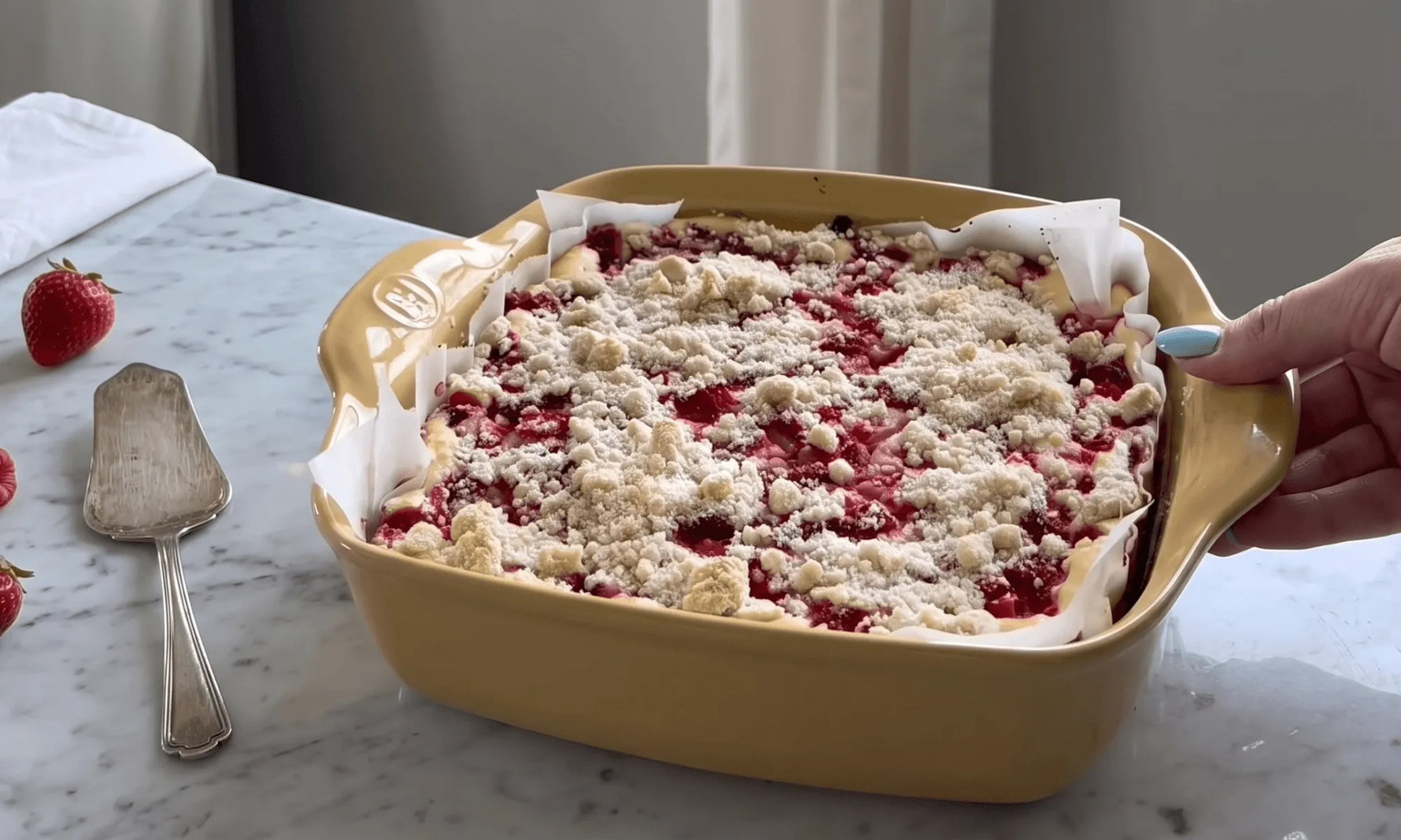 Gluten-Free Strawberry Cheesecake Bars