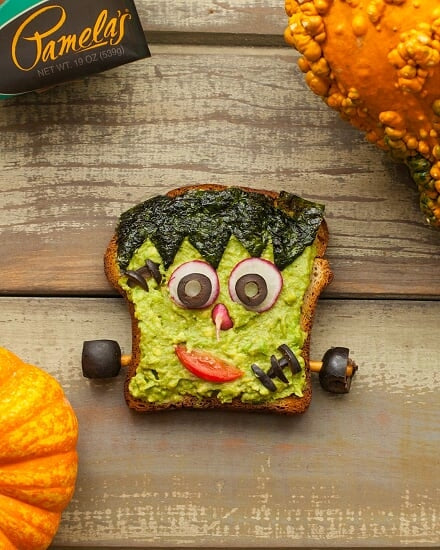 Image of the Frankenstein Avocado Toast Recipe